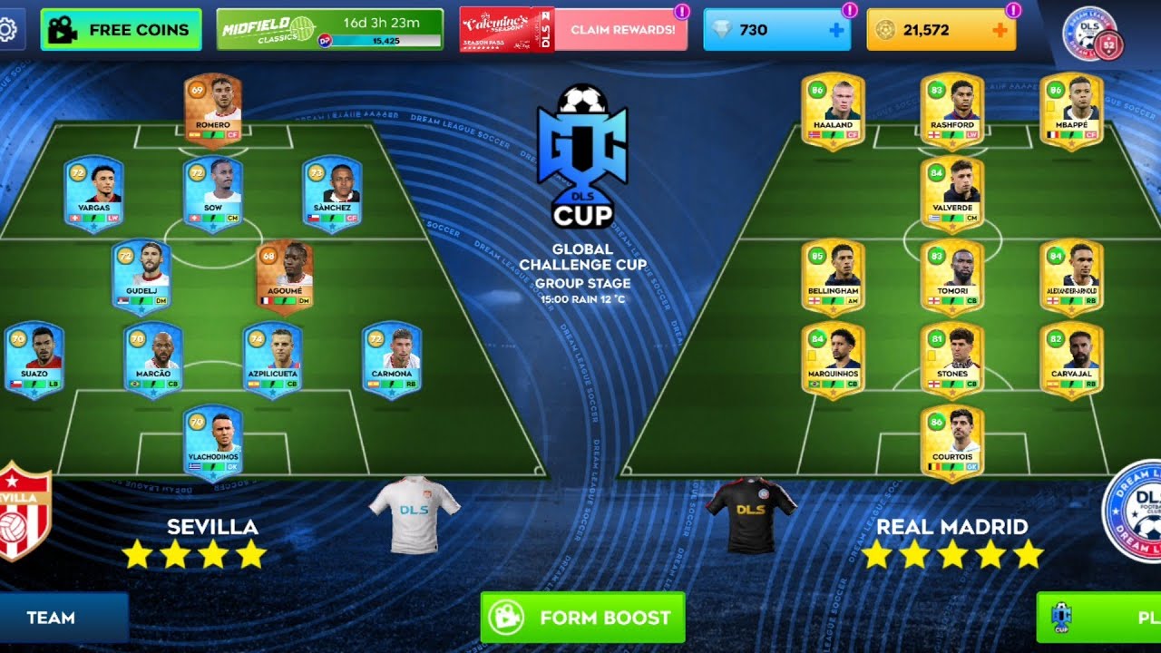 DLS26 REAL MADRID VS SEVILLA VS ARSENAL 