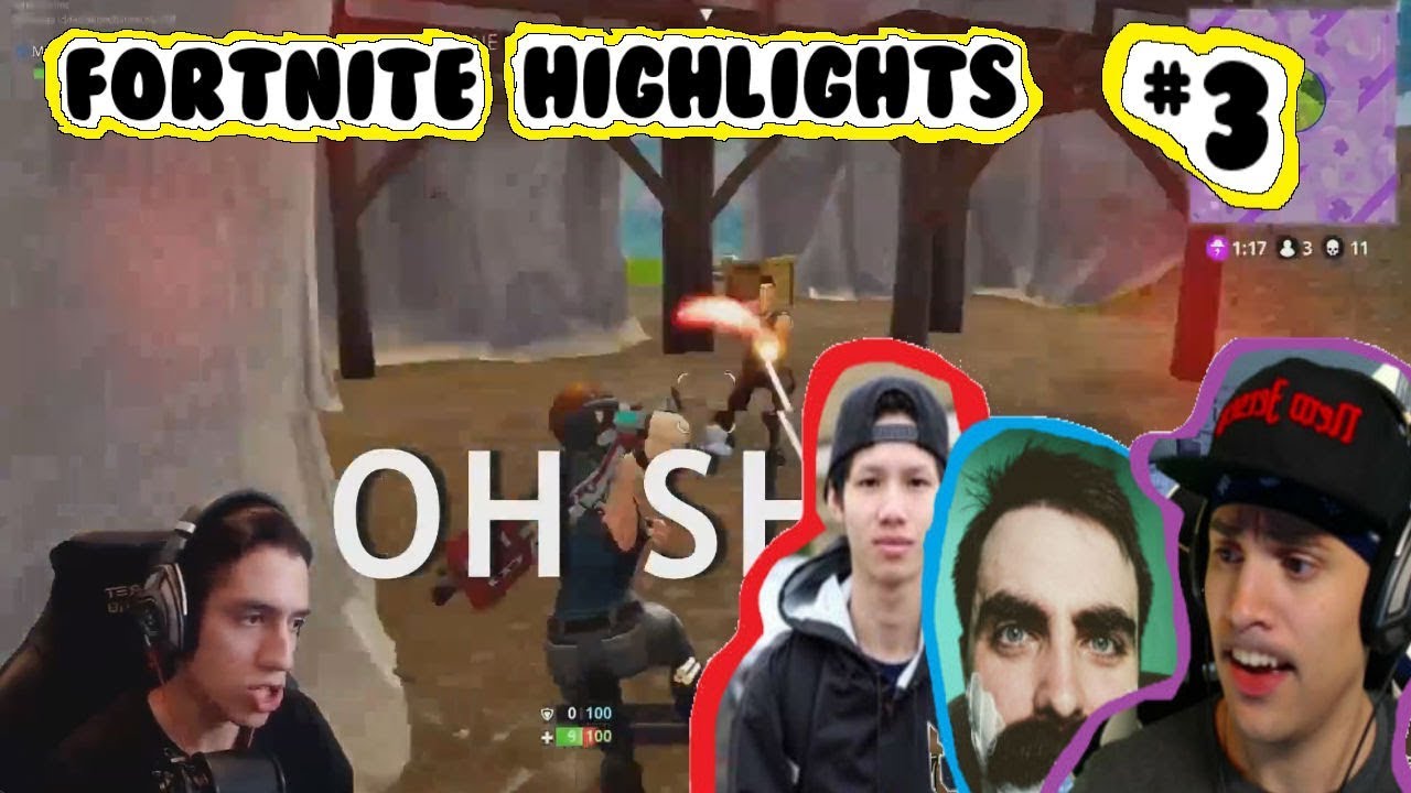 FORTNITE HIGHLIGHTS #3 (Shroud, Sequisha, Grimmmz, Shurimawizard, lyndonfps, YoItsFRY and more)