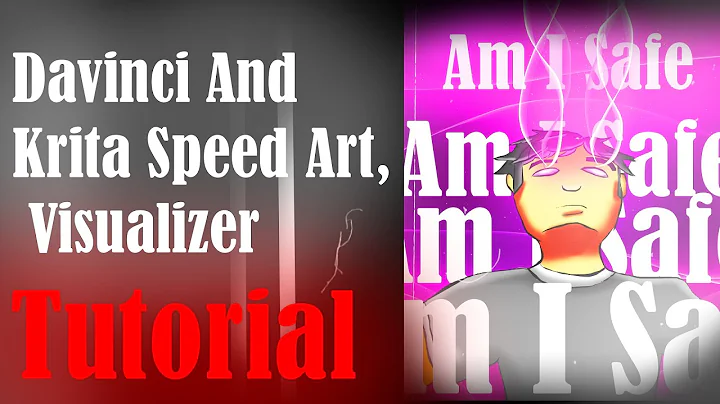 Krita and Davinci Resolve | Am I Safe Visualizer | Speed Art (Song Dump)