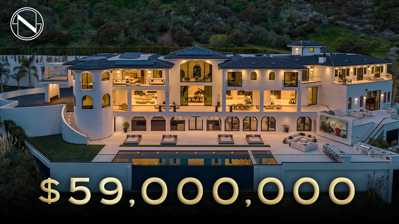 Inside a $59 MILLION Spanish Revival Mansion in Bel Air, Los Angeles