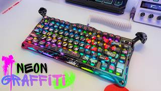 Gravastar Mercury V75 Pro Hall Effect Keyboard Review - Neon Graffiti Special Edition