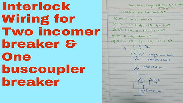 Interlock Wiring of Two Incomer & One Buscoupler