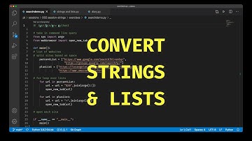 Python: Converting Strings to Lists