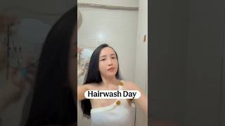 Soft ASMR Hairwash Night Routine ✨ #haircare #asmr #hairwash #nightroutine #softgirl