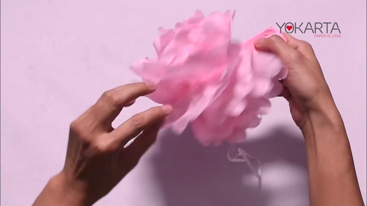 How to assemble your tissue pom pom balls - How Divine  Tissue paper  flowers, Paper flowers diy, Paper flowers