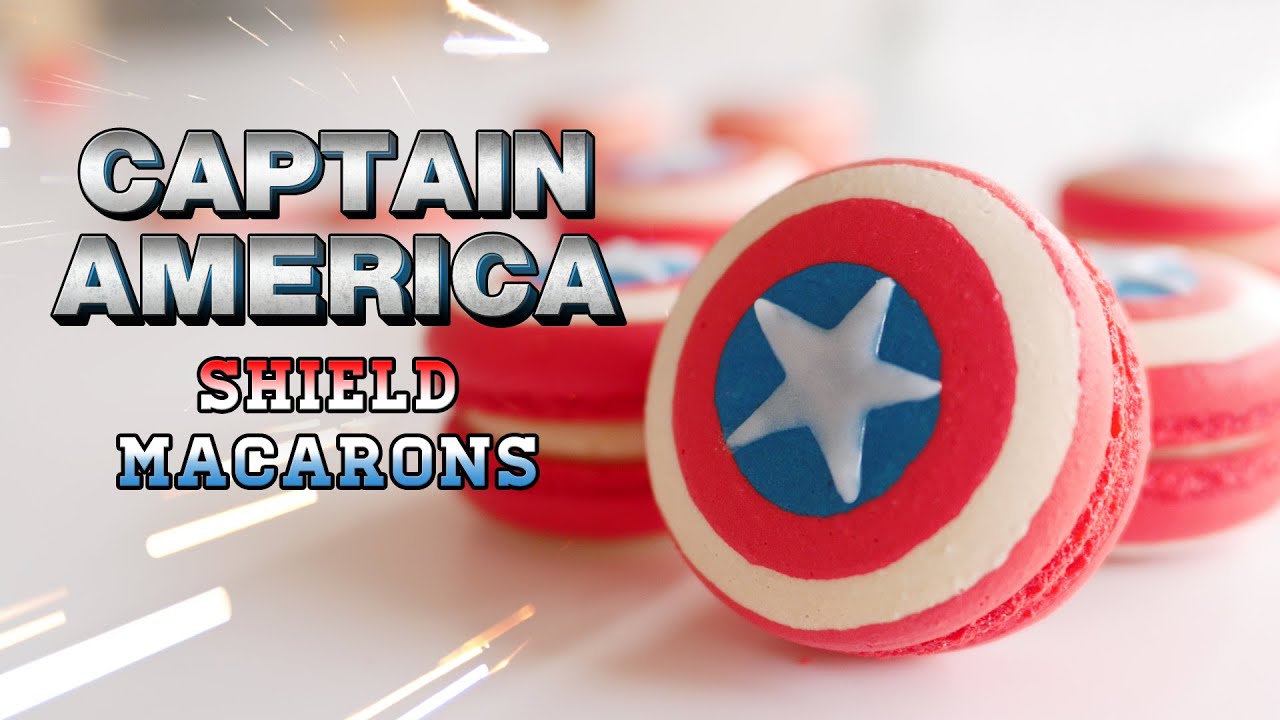 캡틴 아메리카 방패 마카롱 만들기(무적의 마카롱!!) | 달미인 How to make Captain America Shield Macarons | Dalmiin - YouTube