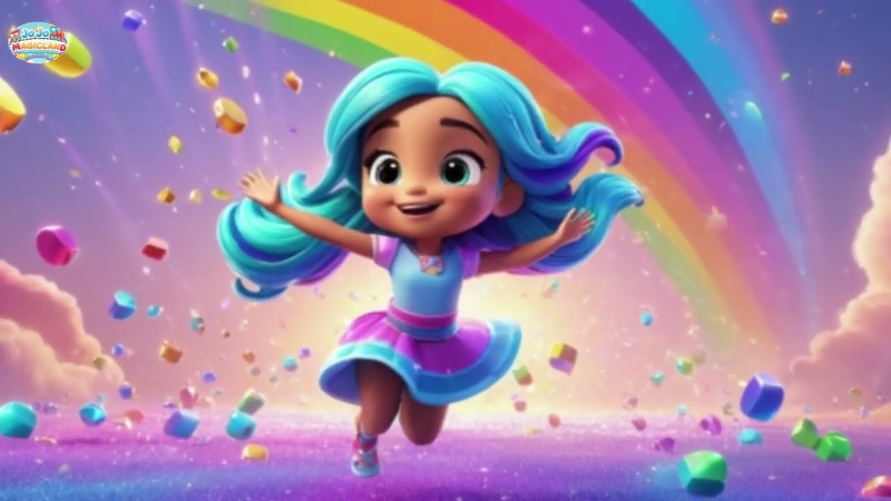 Lulu Lamb Finds a Rainbow 🌈 | Color Learning Song for Kids | Fun Nursery Rhyme