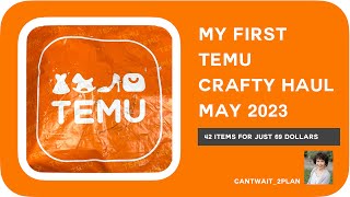 My First TEMU Crafty Haul | May 2023