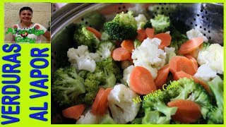 ¿Como cocer Verduras al Vapor de manera fácil?-Receta Saludable/Mi amiga Gaby