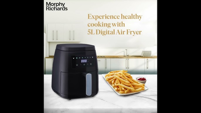 Gourmia Digital Air Fryer 6.7L Black Healthy Frying 10 Cooking Functions  GA798
