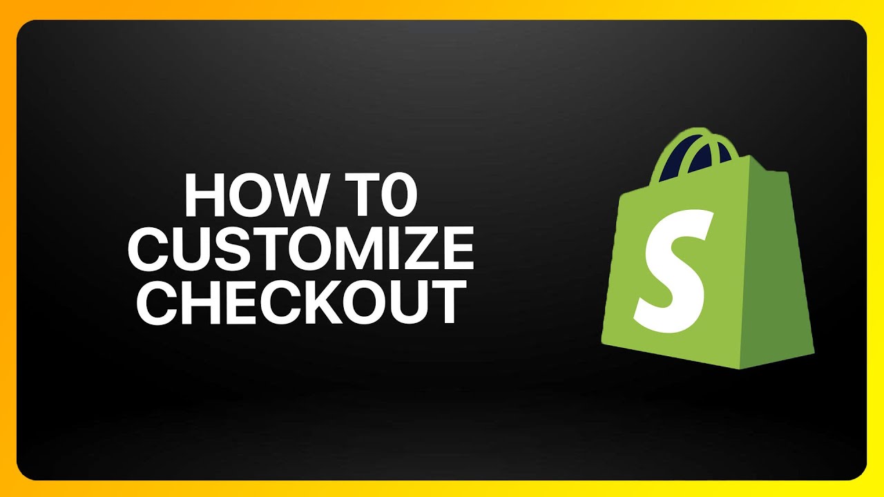 How To Customize Shopify Checkout 2026! Tutorial