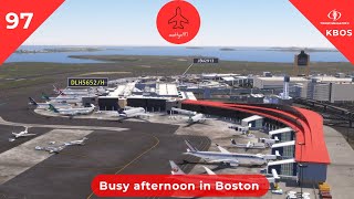 Busy afternoon in Boston  - Tower! Simulator 3 - Episode 97 (KBOS)