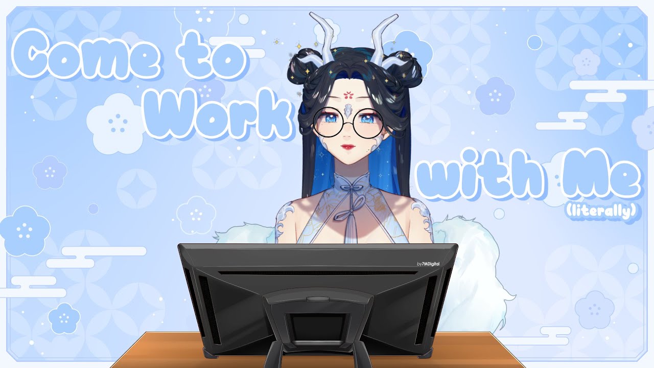 🌙🐍 ☆.。 come to work with me (literally) | work stream ♡ EN/中