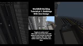 WorldEdit Tutorial: Same Design Builds #shorts #minecraft #worldedit #minecraftbedrockaddons