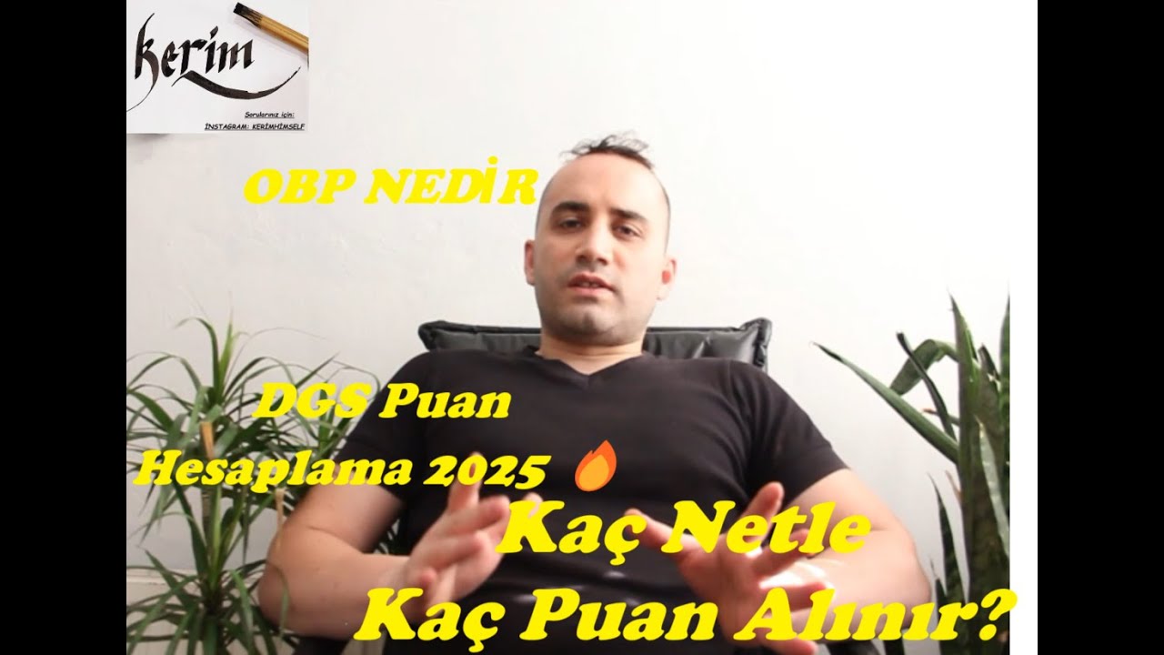 DGS Puan Hesaplama 2025 🔥 OBP Nedir? Kaç Netle Kaç Puan Alınır?