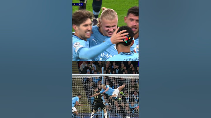 Erling Haaland Incredible Goal Reaction Manchester City Vs Sparta Praha