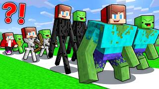 JJ and Mikey: Minecraft MOBS LIFE CYCLE EVOLUTION - Maizen