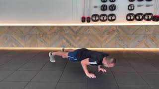 Tall plank hip touch to pushup #jlifefit #bodyweightexercise