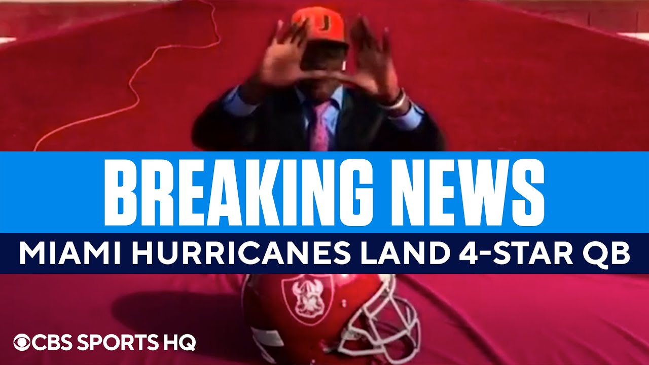 Miami Hurricanes land 4-star QB Commitment Jacurri Brown | CBS Sports HQ