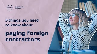 How to pay foreign contractors