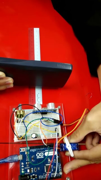 Ultrasonic Distance Sensor, Servo with Arduino - YouTube