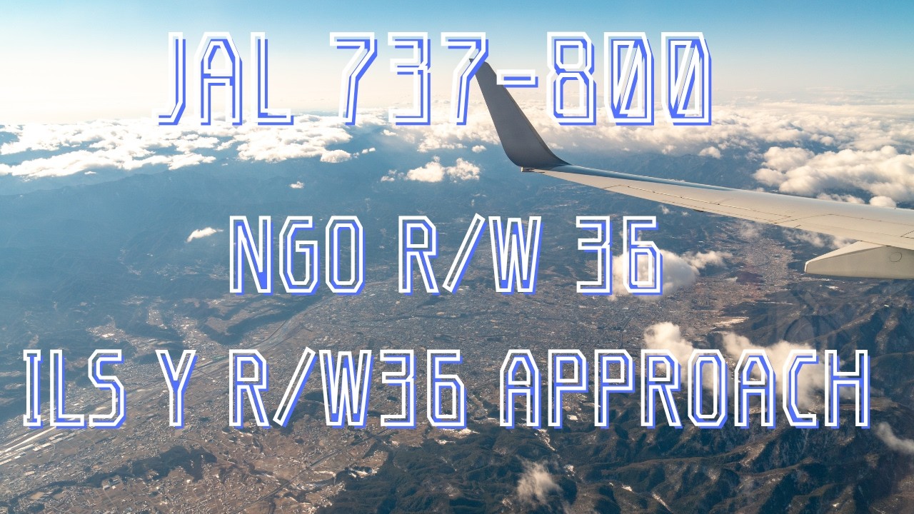 【機窓】JAL 737-800 中部国際空港ランウェイ36着陸 (JAL201 ILS Y R/W36 APPROACH) DJIPocket2にて