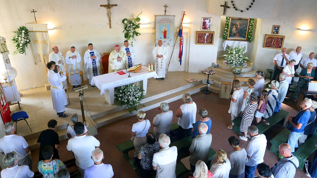 Proslava Gospe od Karmela u svetištu na Okitu u Vodicama