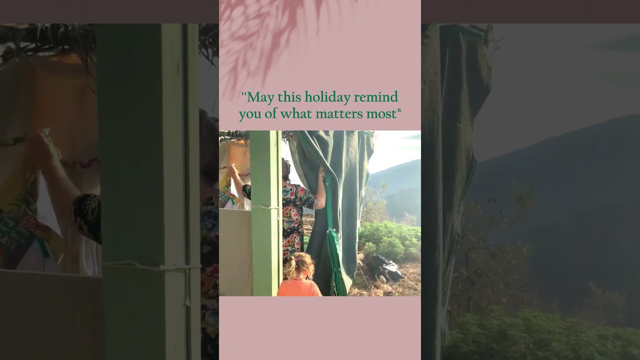 🌴 Decorating the Sukkah time! A week of good food, music, spirituality, friends & memories 