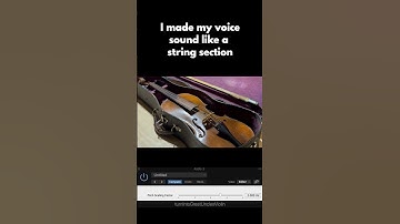 Changing my voice to a violin so I can be an orchestra