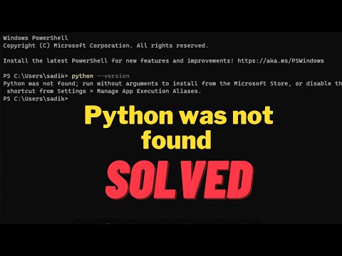 [Solved] Python was not found run without arguments to install from the Microsoft Store. #python