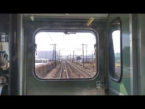 【山陽線下り・前面展望】417M 115系(A-07)普通福山方面三原行 西阿知→新倉敷 ※2026.3.13で往復乗車券廃止の為、倉敷~新倉敷間往復乗車②