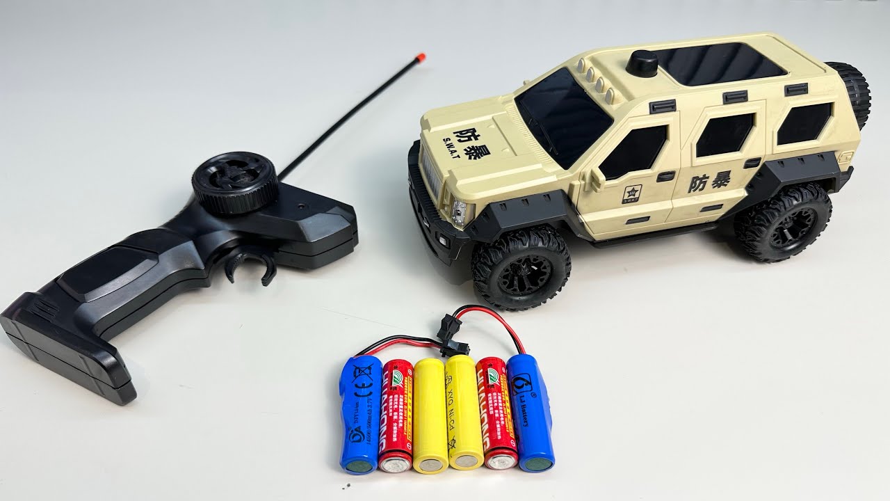 Unboxing City RC Explosion-Proof Car, Alloy RC Drifting Police Car, City RC Taxi,  RC Climbing Car