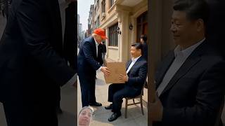 Trump Delivers Ai Chip to China #funny #comedy #trumpmeme #ai #usashorts