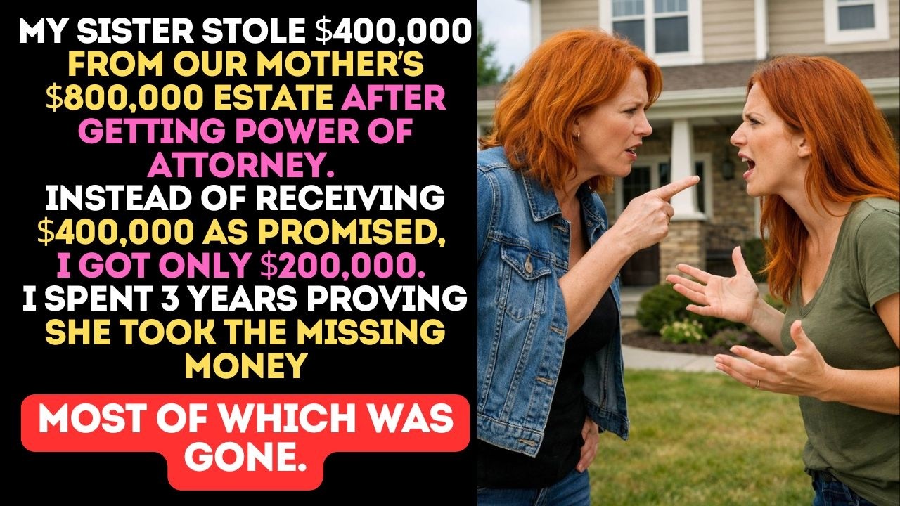 My Sister Stole $600,000 From Our Mother’s $800,000 Estate —And I Spent 3 Years Proving It and...