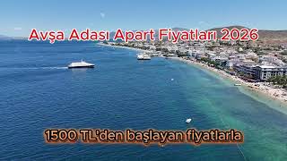 Avşa Adası Apart Fiyatları 2026