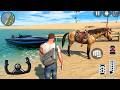 Indian Black Boat and Horse Ride in Open City Simulator Indian Black Boat and Horse Ride in Open City Simulator