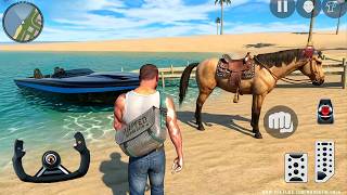 Indian Black Boat and Horse Ride in Open City Simulator - Android Gameplay screenshot 3