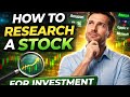 How to Research a Stock Before Investing (Beginner to Pro Guide)