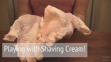 ASMR * Theme: Shaving Cream * Tapping & Scratching  * Fast Tapping * No Talking * ASMRVilla