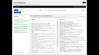Famous Local PII Redaction App demo Profile