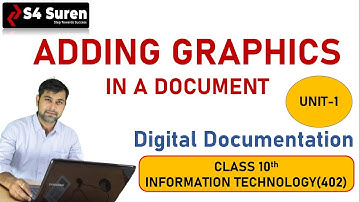 CH 2 Adding Graphics In A Document | Unit-1 Digital Documentation | CLASS:  X IT (402)