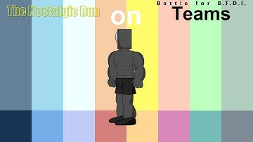 If The Nostalgic Run Characters were on BFB Teams