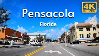 Pensacola Florida 4k Driving Tour Downtown Tourist