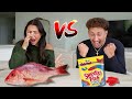 Real food vs gummy food challenge