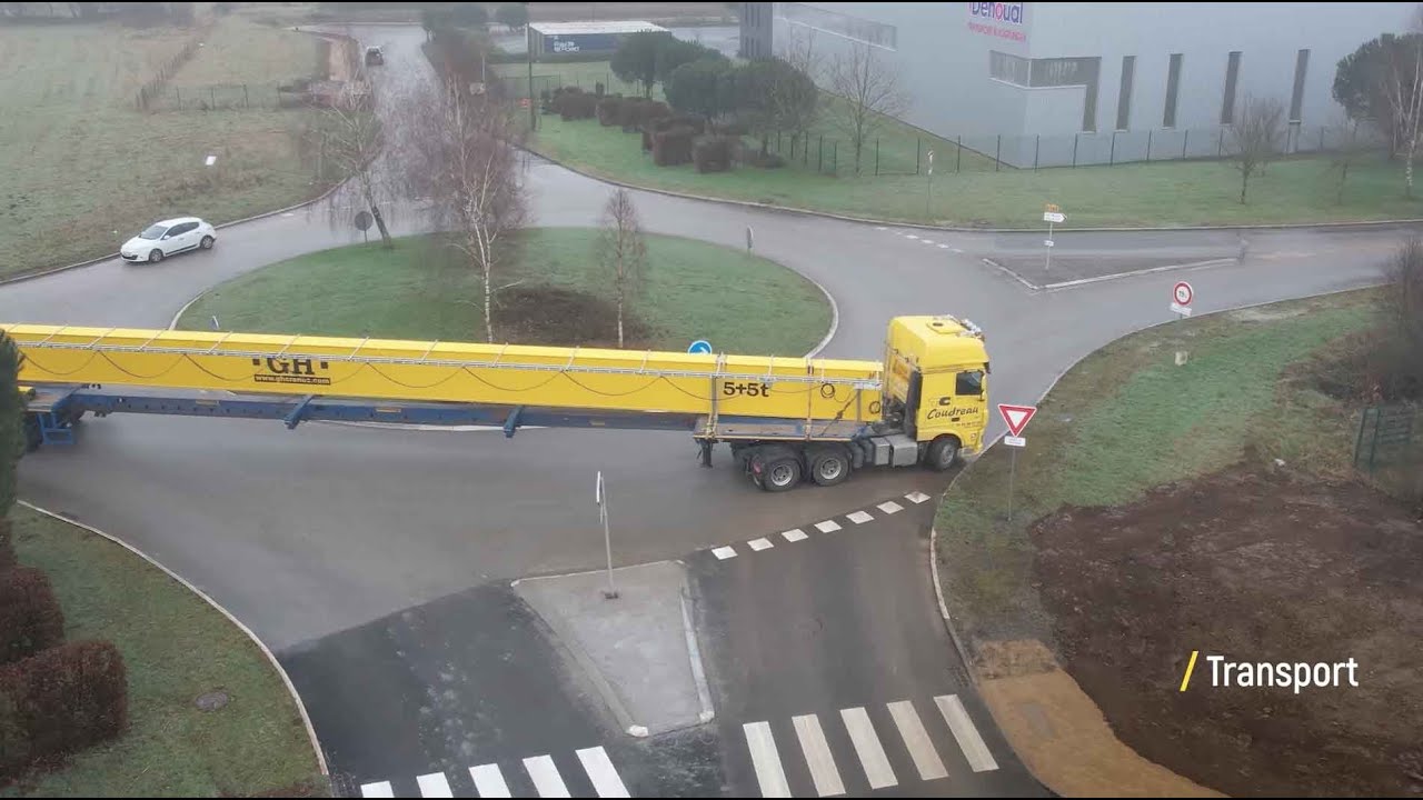 Fabrication, transport et montage de trois ponts roulants monopoutre