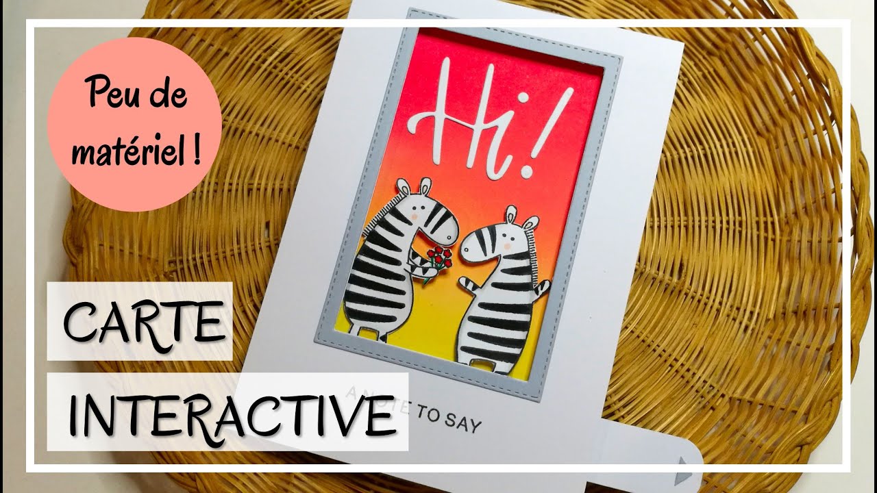 TUTO CARTE St Valentin : PERSONNAGES qui se RAPPROCHENT ! Très peu de matériel ! Interactif ! Scrap