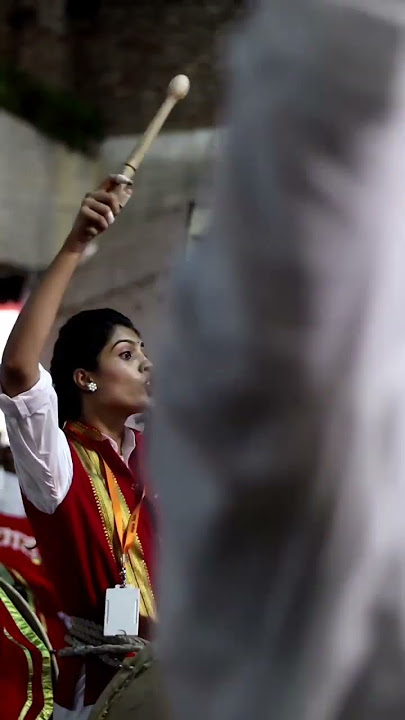 shahu garjana kolhapur || कोल्हापूर ढोल ताशा #shorts #girlpower