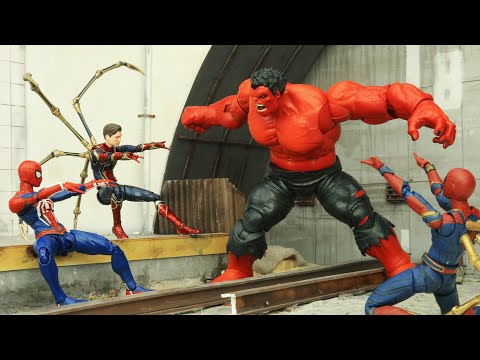 Spider Man Vs Hulk Controlled By Thanos Final Battle | Figure