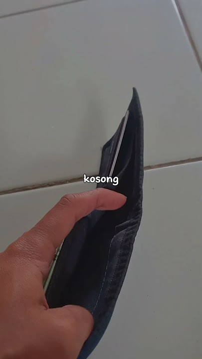 Cek dompet kosong #uang #duit #videolucu