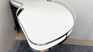 Magic corner white swing tray, fully use of your corner cabinet!